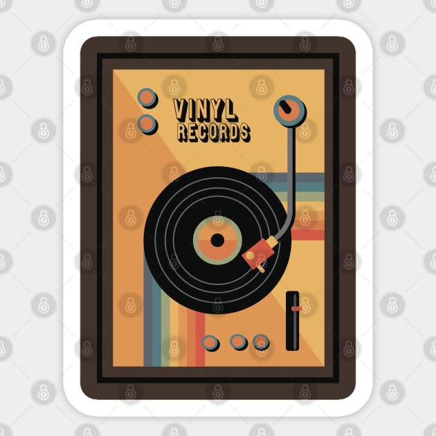 Vinyl Record Player Sticker by Elijah101